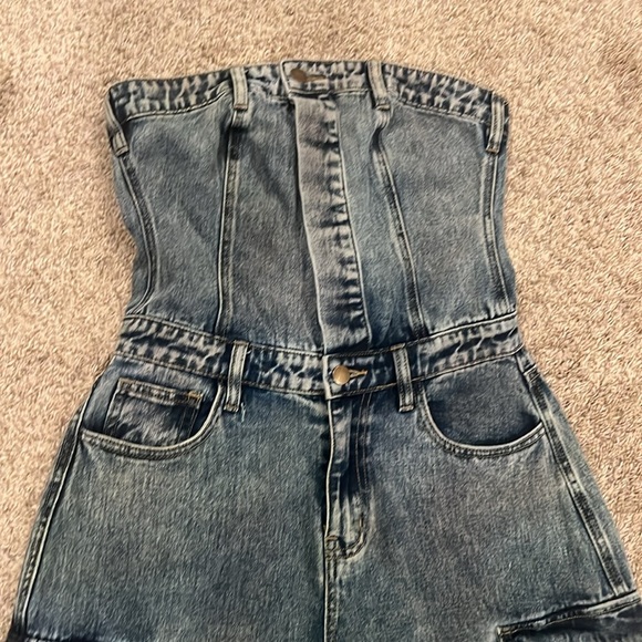 Fashion nova Jean jumpsuit - Picture 5 of 5